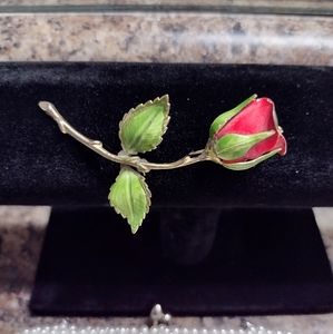 GIOVANNI Real Like Beauty Vintage Rose Brooch Pin